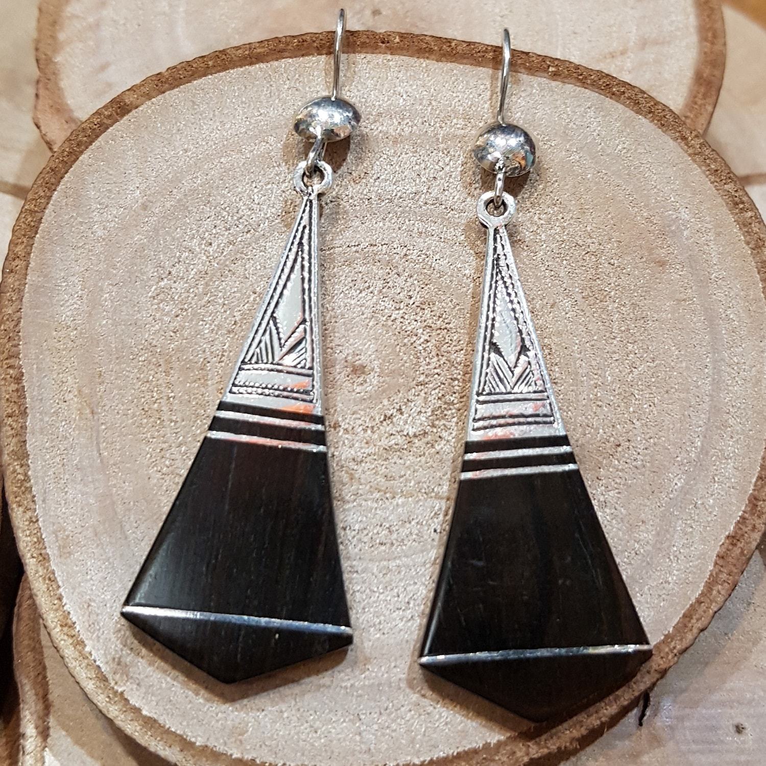 Boucles d’oreilles ethniques touareg : Ébèna - Africouleur