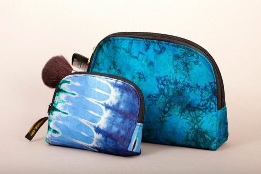 Pochette en tissu africain teint à la main