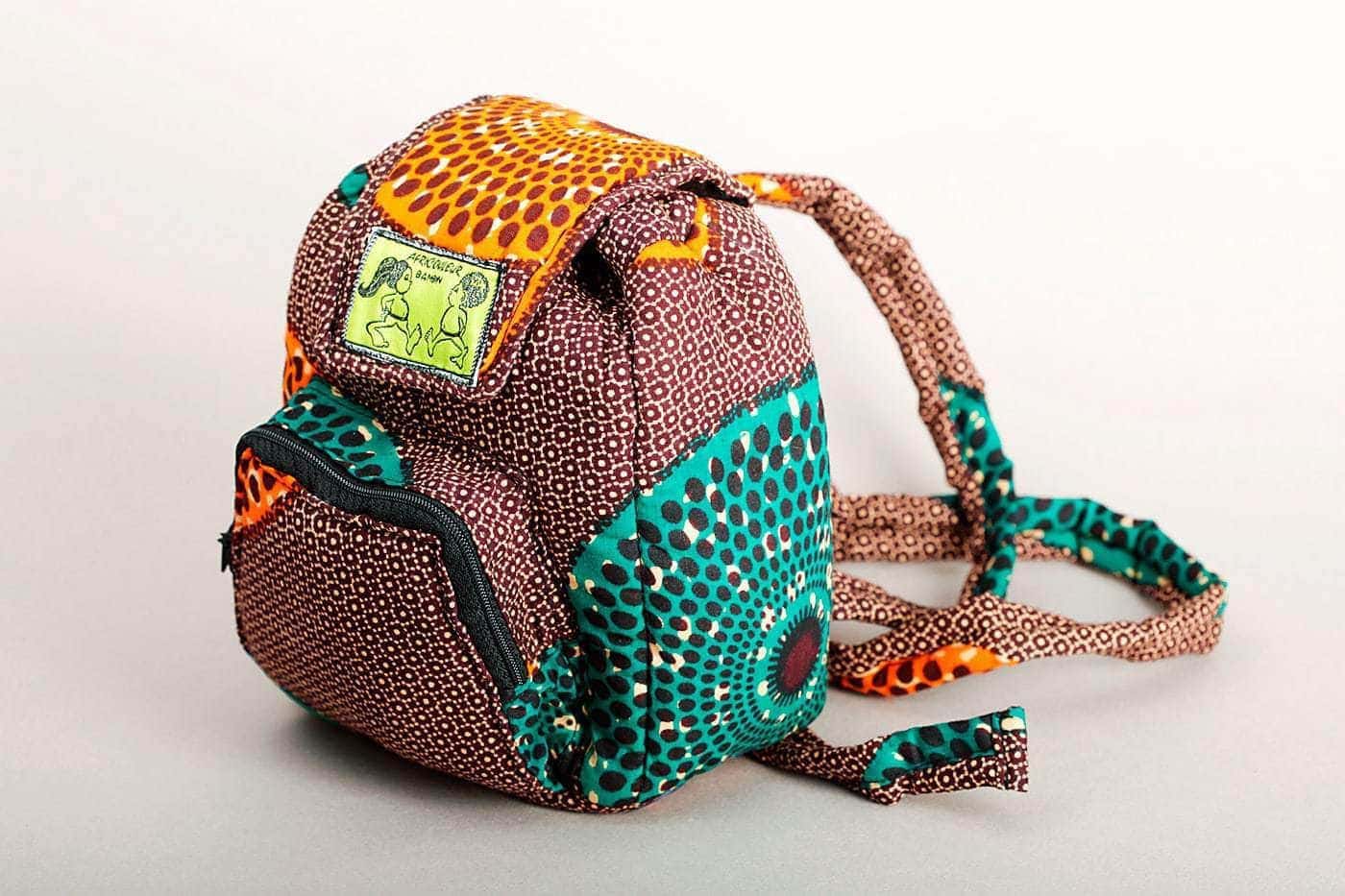 Sac à dos pour enfant en tissu africain : Bout'chou