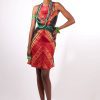 Robes en tissu Bazin teint à la main