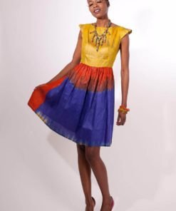 Robes en tissu Bazin teint à la main