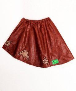Jupe fillette en tissu africain bazin