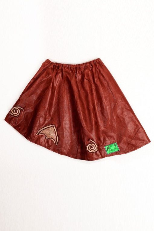 Jupe fillette en tissu africain bazin