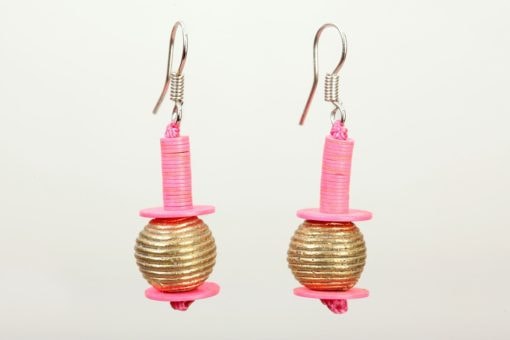 Boucles d'oreilles africaine bronze et bakélite : Avepozo – Image 7
