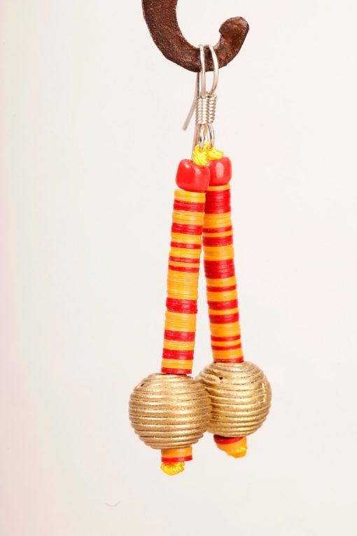 Boucles d'oreilles africaine bronze et bakélite : Avepozo – Image 6