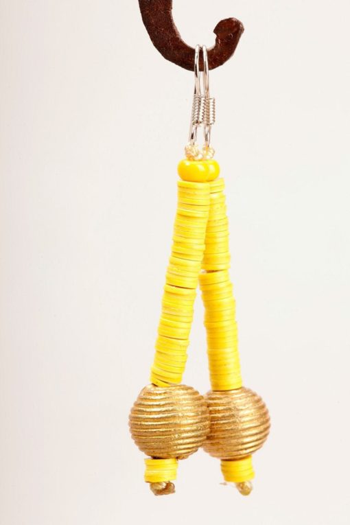 Boucles d'oreilles africaine bronze et bakélite : Avepozo – Image 8