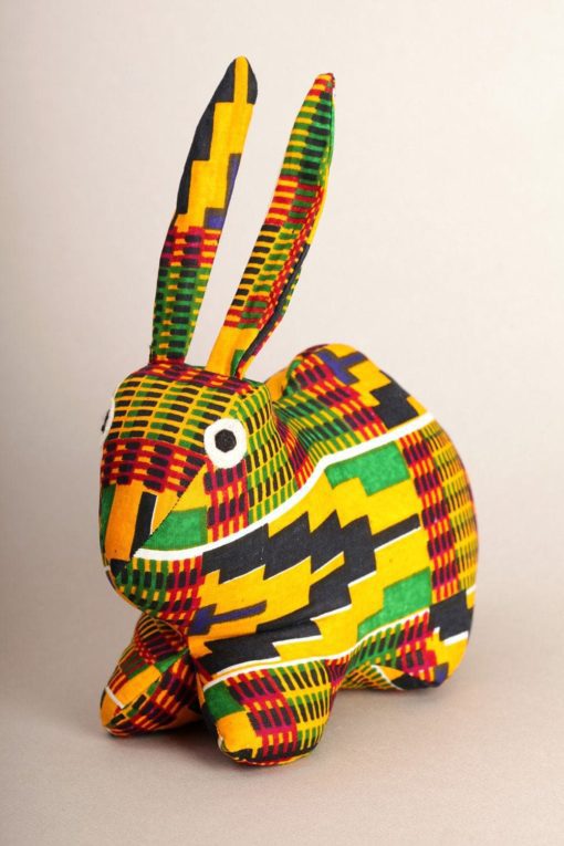 Lapin en tissu africain : Lascar