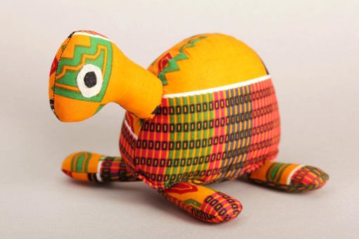 Tortue en tissu africain : Betty