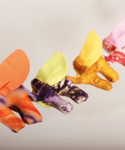 Guirlande éléphants en tissu africain