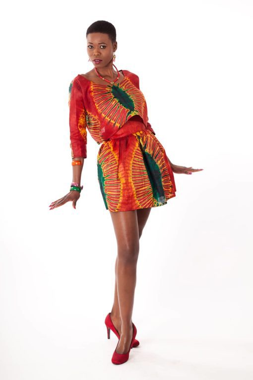 Ensemble "B.B. Maé" en bazin africain