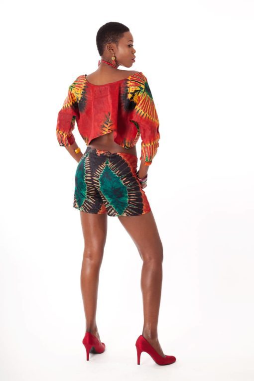 Ensemble Fez B.B. en bazin africain – Image 2