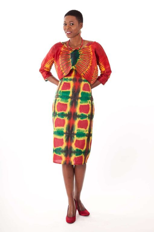 Robes en tissu Bazin teint à la main
