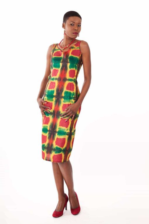 Robes en tissu Bazin teint à la main