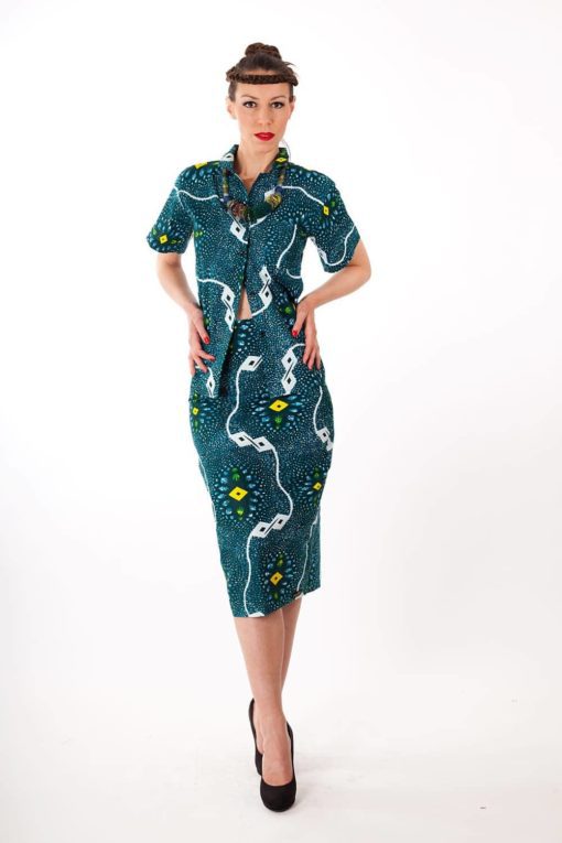 Chemise africaine "Awa" en wax