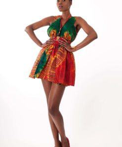 Robes en tissu Bazin teint à la main