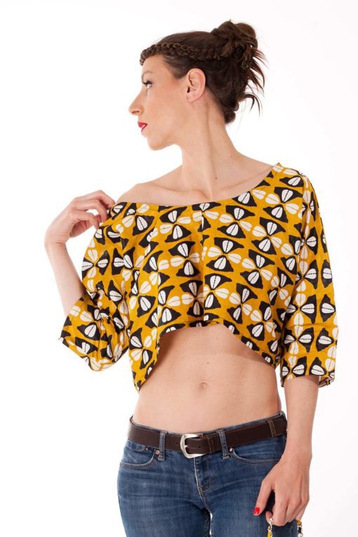 Top en tissu africain "B.B." – Image 2