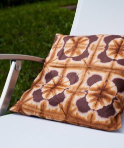 Housse de coussin en tissu africain bazin
