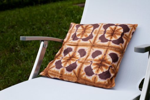 Housse de coussin en tissu africain bazin