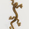 Patère africain en bronze "Gecko"
