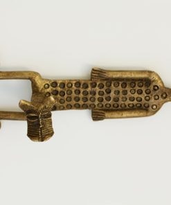 Patère africain en bronze : Panthère