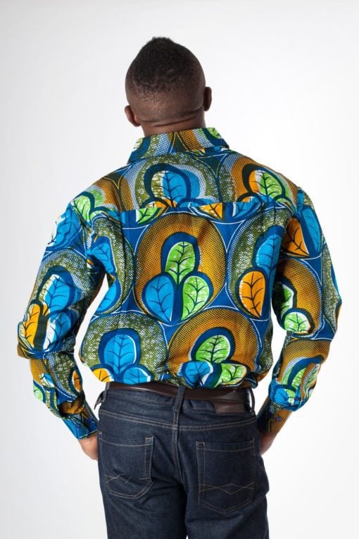 Chemise Africaine homme en wax – Image 6