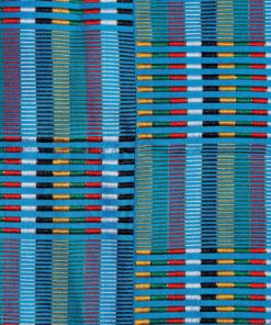 Grand kenté bleu azur du Ghana