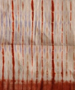 Tissu africain en bazin gris clair, ivoire et brun, motifs étoffe