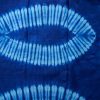 Tissu africain calicot bleu ciel et bleu, motif feuilles de palmier