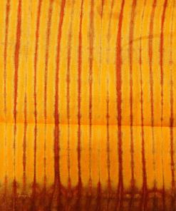 Tissu africain en bazin jaune soleil, ocre et rouge, motifs étoffe