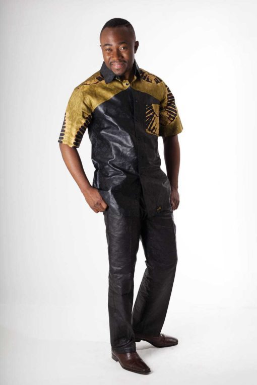 Chemise Africaine homme en bazin