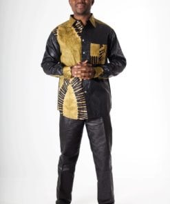 Chemise africaine homme en tissu africain : Koffi