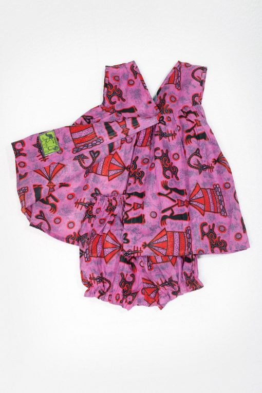 Ensemble Bébé Fille en tissu africain "Betty" – Image 2