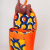 Pochette murale éléphant en tissu africain
