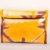 Pochette en tissu africain bazin plastifiée