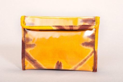 Pochette en tissu africain bazin plastifiée