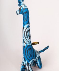 Girafe en tissu africain : Zazou