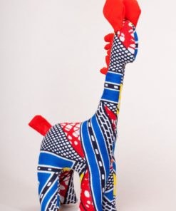 Girafon en tissu africain : Gigi