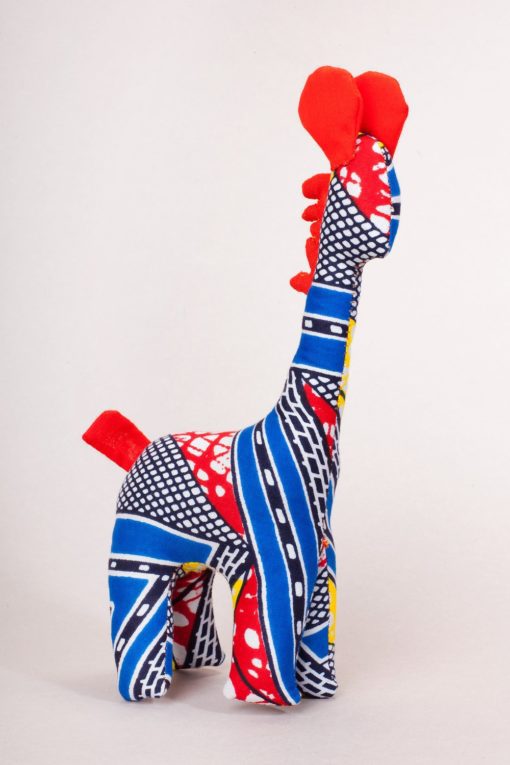 Girafon en tissu africain : Gigi