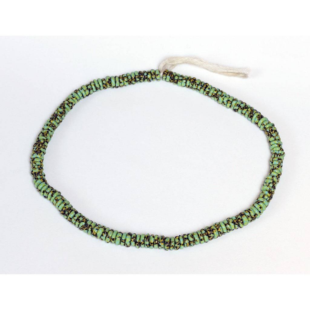 Collier Perles Verre Vintage Multicolore - Perles En Pâte De Verre, état Impeccable