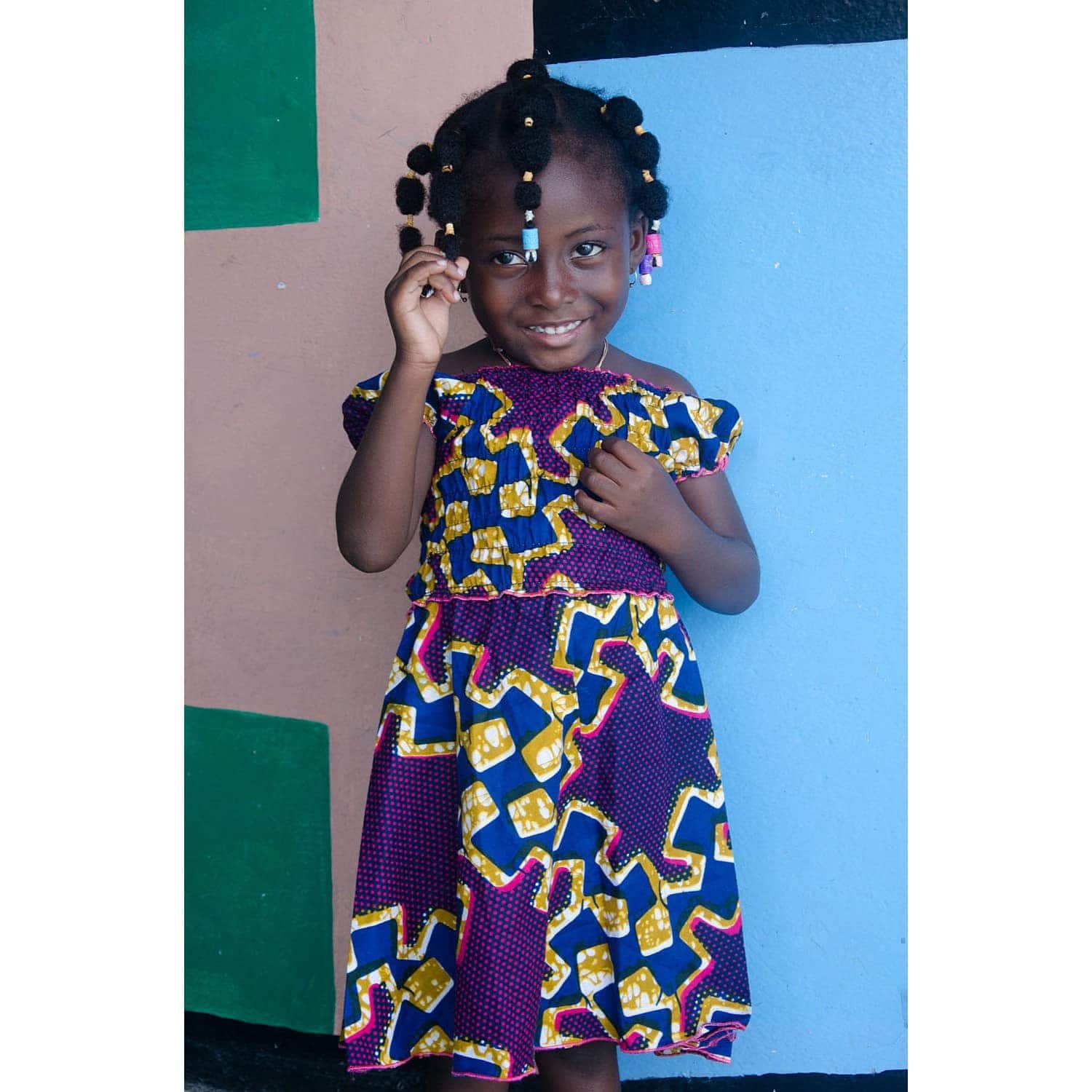 robe wax petite fille