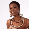 Boucles d'oreilles en tissu africain : talisman
