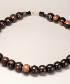 Collier africain de tradition togolaise en perles d'ébène "M'sieur"