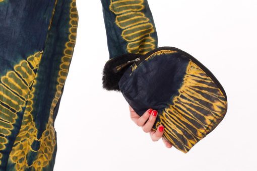 Pochette en tissu africain bazin