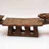 Siège-Tabouret africain dogon du Mali en bois sculpté - Africouleur