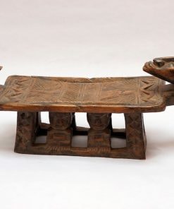 Siège-Tabouret africain dogon du Mali en bois sculpté - Africouleur