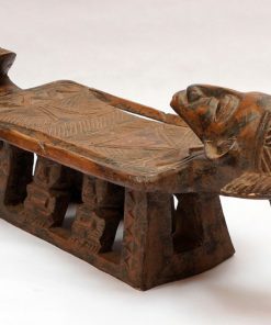 Siège-Tabouret africain dogon du Mali en bois sculpté - Africouleur