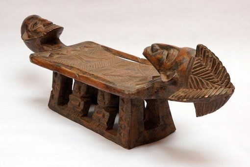 Siège-Tabouret africain dogon du Mali en bois sculpté - Africouleur