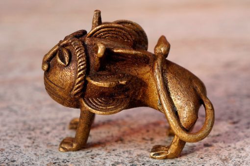 Lion d’Afrique en bronze du Ghana