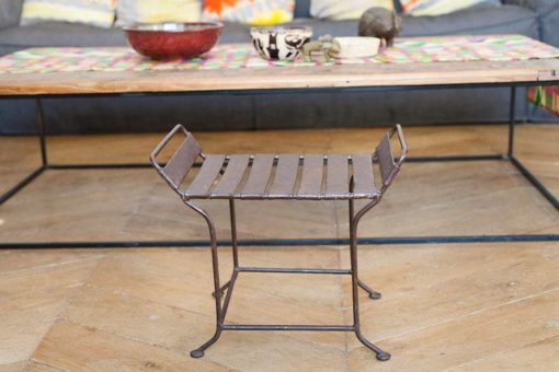 Siège-Tabouret africain en fer forgé - Africouleur
