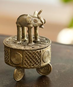 Boite africaine en bronze du Ghana